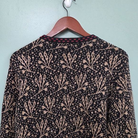 Nomadic Traders Womens Colorful Patterned Zip Up Cardigan Sweater Large Cottage - Picture 9 of 9